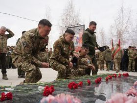В День Победы ветераны боевых действий почтили память героев в Якутске
