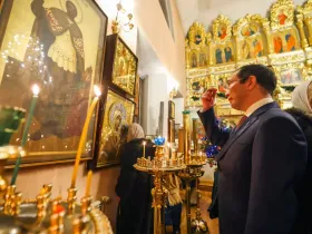 В Якутске провели Божественную литургию в честь Рождества Христова