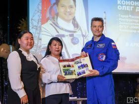 Юные якутяне встретились с космонавтом Олегом Кононенко