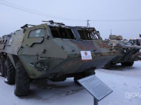 Трофейную технику и геройский танк «Алеша» выставили в Якутске