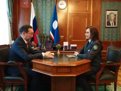 Глава Якутии Айсен Николаев встретился с руководителем Управления Россельхознадзора Яной Любченковой