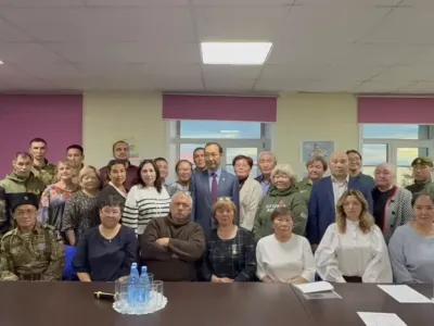 Глава Якутии встретился с участниками СВО и волонтерами в Нижнеколымском районе