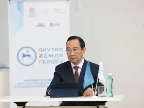 Участники программы «Якутия — Земля героев» представили свои проекты Айсену Николаеву