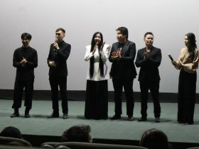 На большом экране в Якутске представили новый клип этно-рок группы «Килбиэн»
