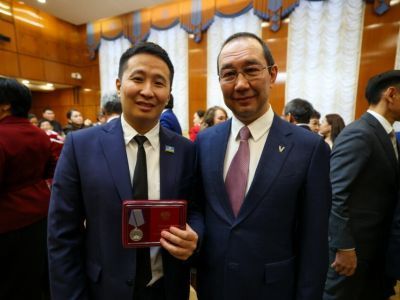 Министр Якутии Петр Шамаев отмечен медалью «За отвагу»