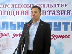 На станции Нижний Бестях стартовал конкурс ледовых скульптур «Новогодняя фантазия»