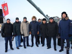 Трофейную технику и геройский танк «Алеша» выставили в Якутске